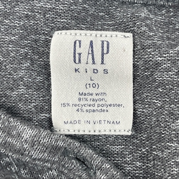 Gap Kids Sweater Girls Large 10 Gray Button Up Long Sleeve - Picture 2 of 7